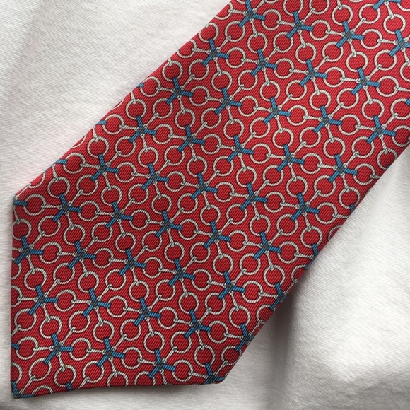 Hermès Tie: 7084 OA in Red - Picture 1 of 3